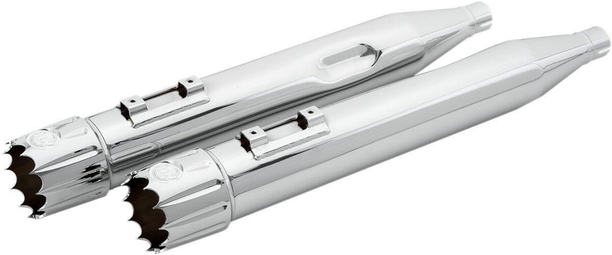 PAUL YAFFE BAGGER NATION ポールヤフー バガーネイション スリップオンマフラー クローム YB チップ FL 【MUFFLER CHR TIP [1801-1041]】 HARLEY-DAVIDSON ハーレーダビッドソン マフラー