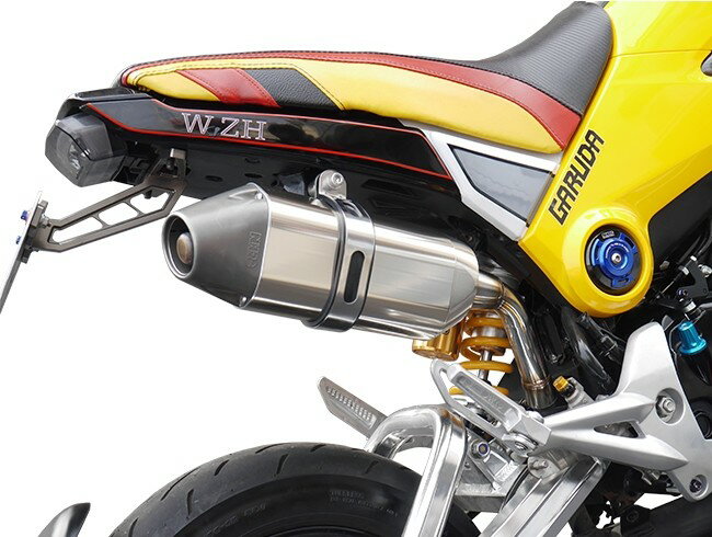 NHRC エヌエイチアールシー ハイパフォーマンスエキゾーストパイプ ショート MSX125 GROM HONDA ホンダ フルエキゾーストマフラー マフラー