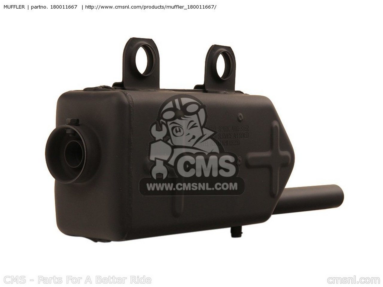 CMS シーエムエス MUFFLER KLF220-A14 BAYOU220 2001 USA KLF220-A15 2002 KLF250-A1 BAYOU250 2003 KL..