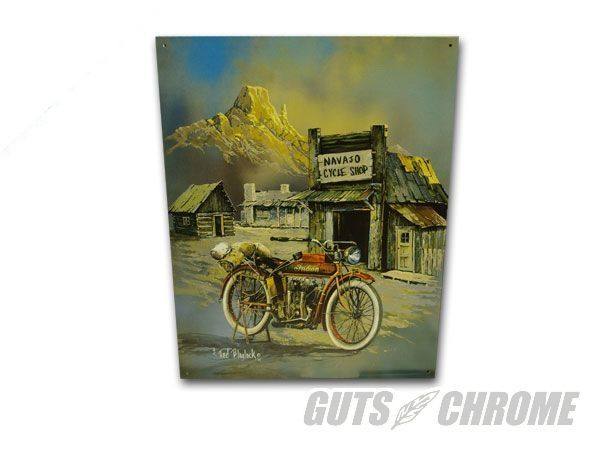 GUTS CHROME ガッツクローム メタルサイン Blaylock Apache Hige Speed その他グッズ バイク関連グッズ