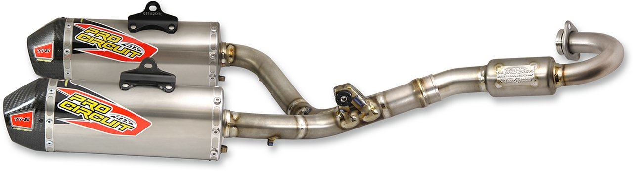 126 cc 〜250 cc  - PRO CIRCUIT プロサーキット エキゾーストシステム TI6 ツイン 【EXHAUST DUAL [1820-1615]】 CRF250R HONDA ホンダ フルエキゾーストマフラー マフラー