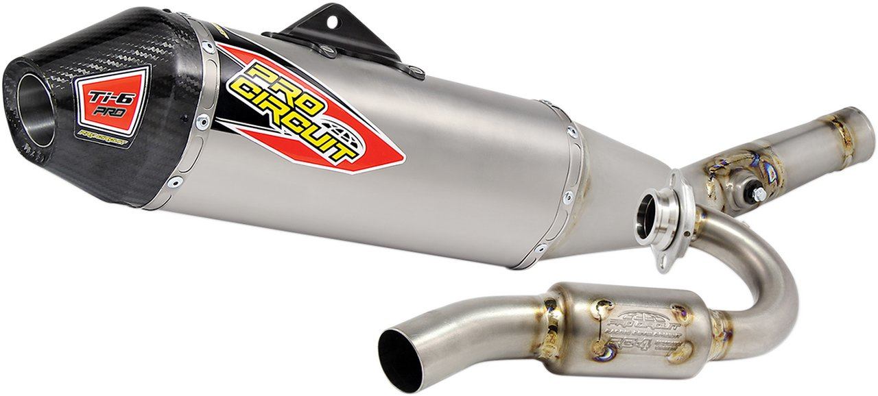 126 cc 〜250 cc  - PRO CIRCUIT プロサーキット エキゾーストシステム TI6 プロ チタン W／カーボンファイバー【EXHAUST TI W／CF [1820-1524]】 RM-Z250 2010 - 2015 SUZUKI スズキ フルエキゾーストマフラー マフラー