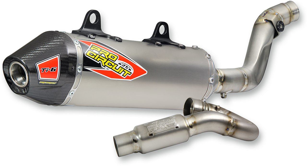 PRO CIRCUIT プロサーキット エキゾーストシステム TI6 W／カーボンファイバーキャップ【EXHAUST W／CF [1820-1623]】 FC 450 2014 - 2015 HUSQVARNA ハスクバーナ フルエキゾーストマフラー マフラー