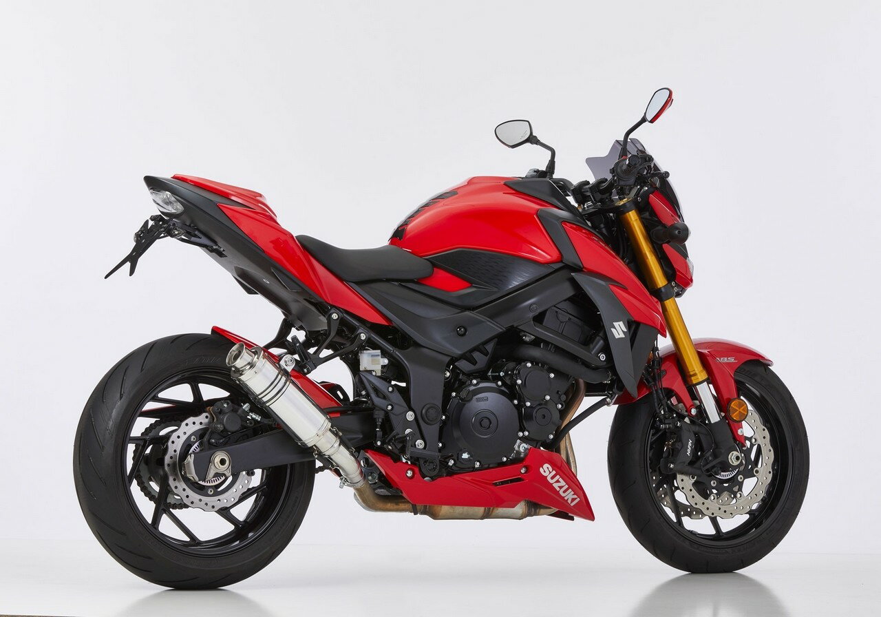 Mufflers - HURRIC フリック スーパースポーツ GSX-S 750 SUZUKI スズキ スリップオンマフラー マフラー 材質：アルミ製研磨加工 (カラー：シルバー)