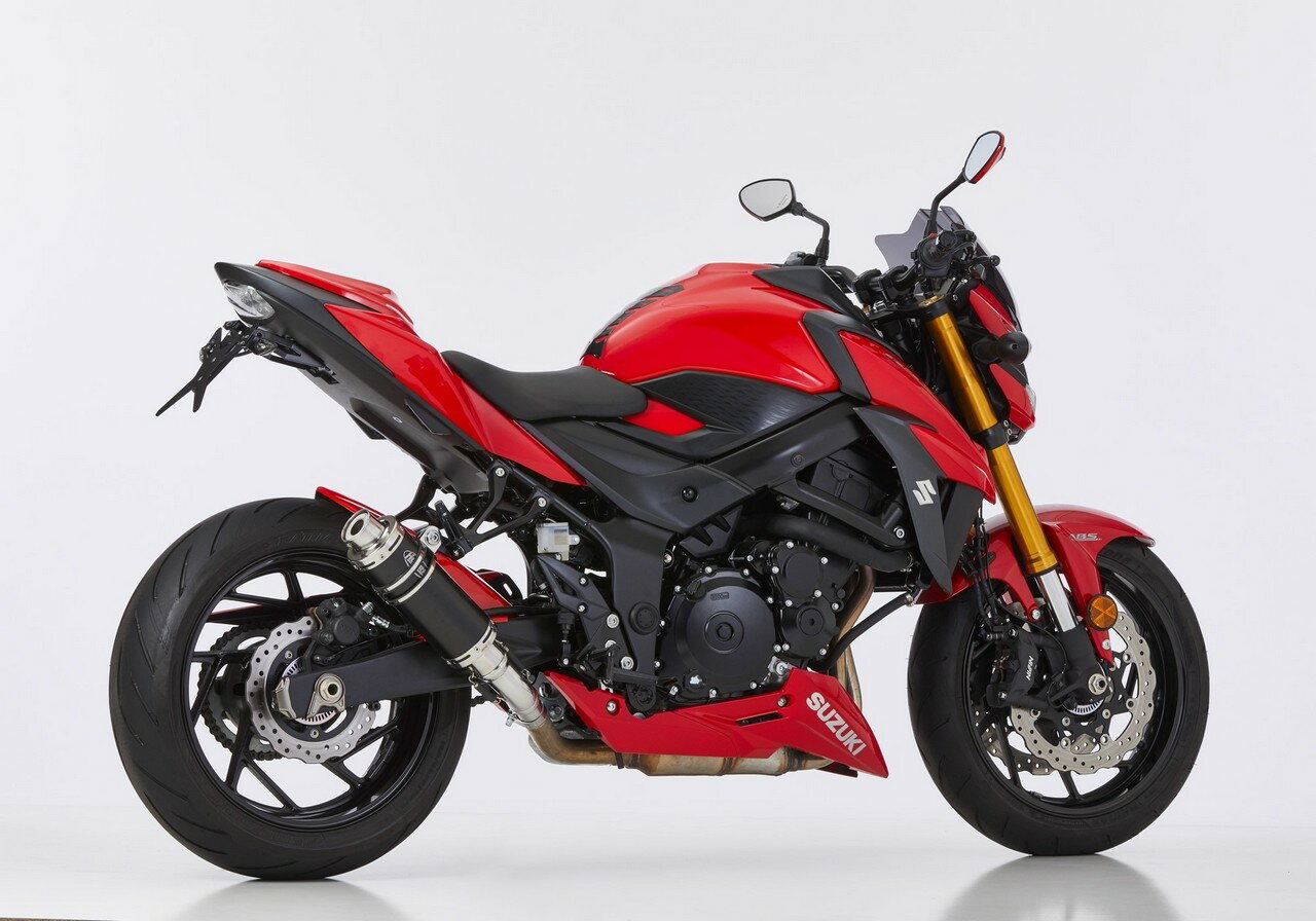 751 cc 〜 - HURRIC フリック スーパースポーツ GSX-S 750 SUZUKI スズキ スリップオンマフラー マフラー 材質：アルミ製 (カラー：ブラック)