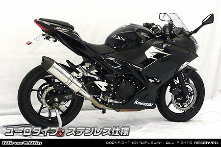 WirusWin ウイルズウィン スリップオンマフラー ユーロタイプ ニンジャ400 KAWASAKI カワサキ マフラー