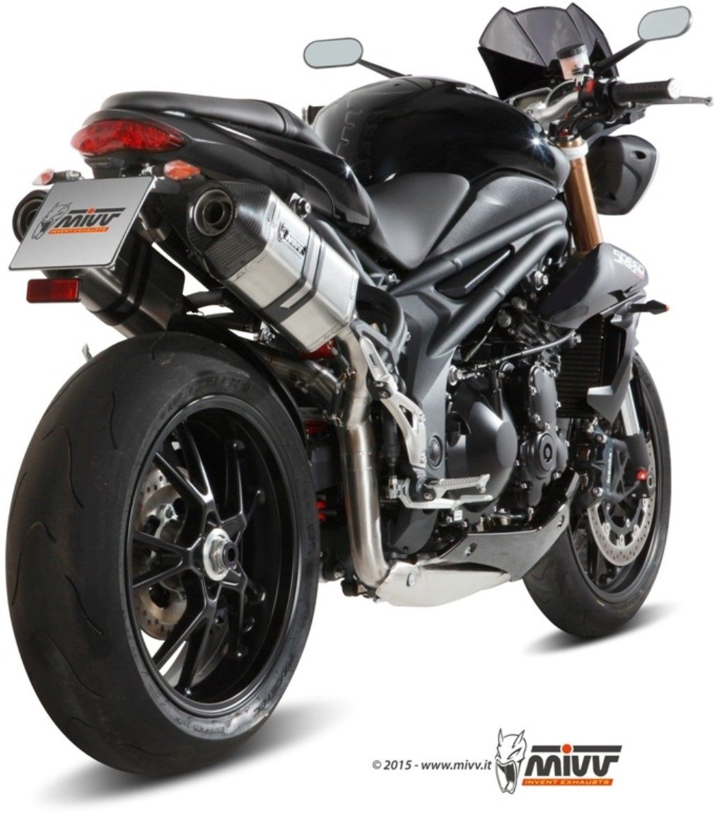 MIVV ミヴ SPEED EDGE スリップオンマフラー TRIPLE TRIUMPH トライアンフ マフラー