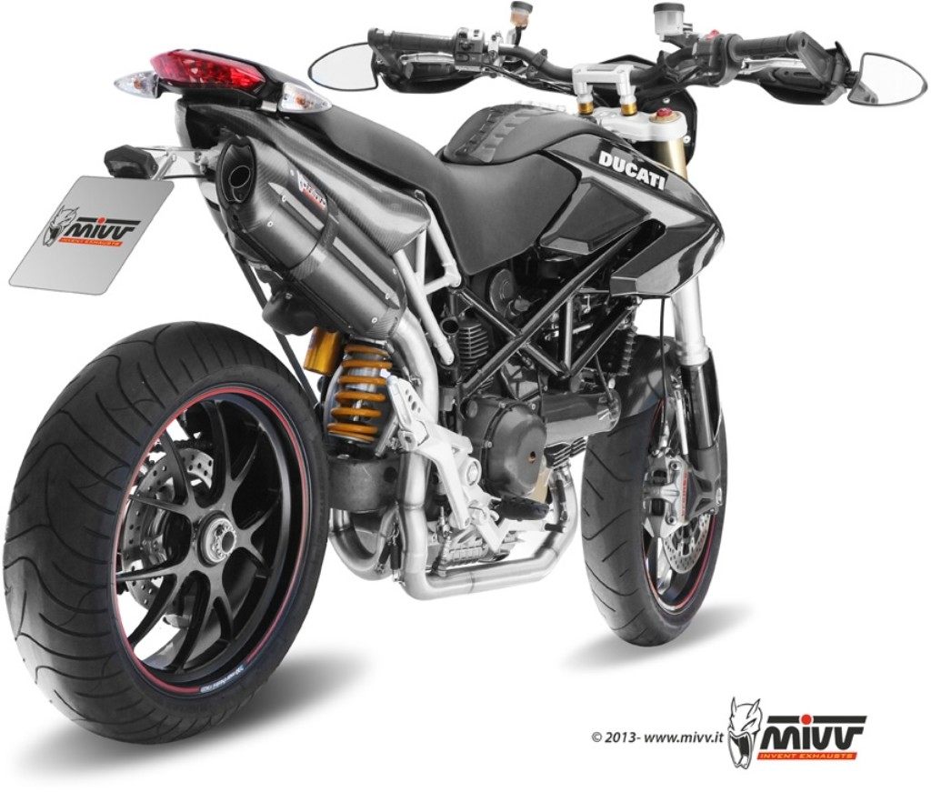 MIVV ミヴ SUONO BLACK スリップオンマフラー HYPERMOTARD1100EVO HYPERMOTARD1100/S DUCATI ドゥカティ マフラー