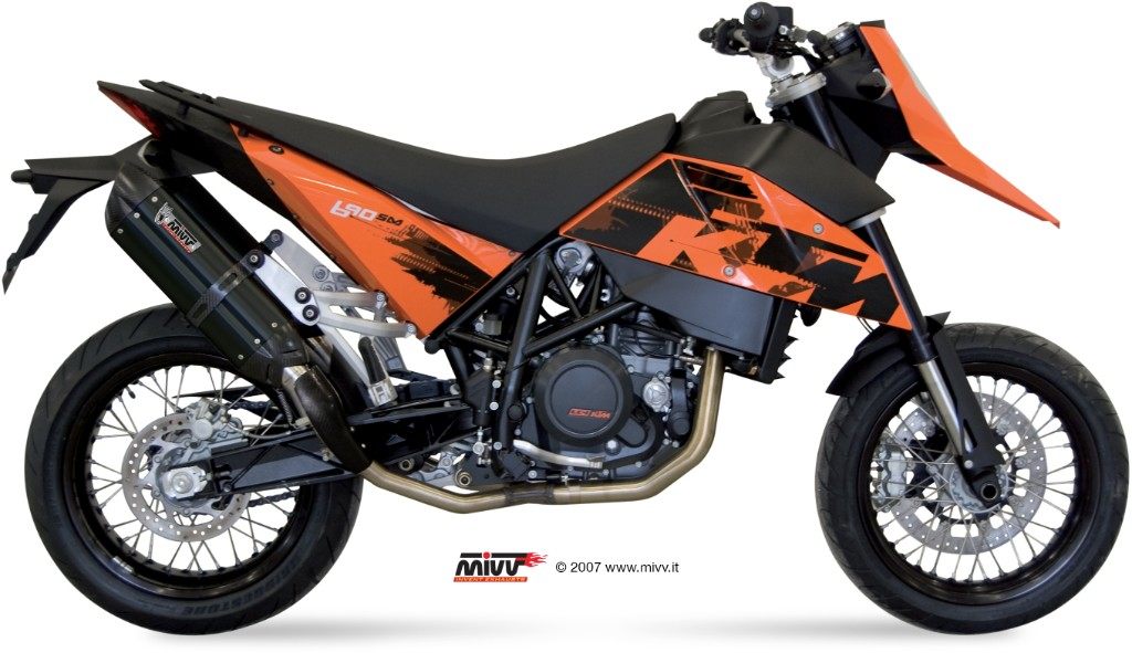 MIVV ミヴ SUONO BLACK スリップオンマフラー 690SMC KTM マフラー