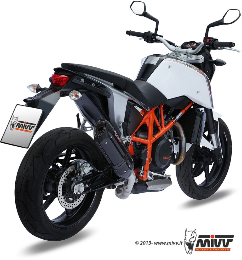 MIVV ミヴ SUONO BLACK スリップオンマフラー 690DUKE KTM マフラー
