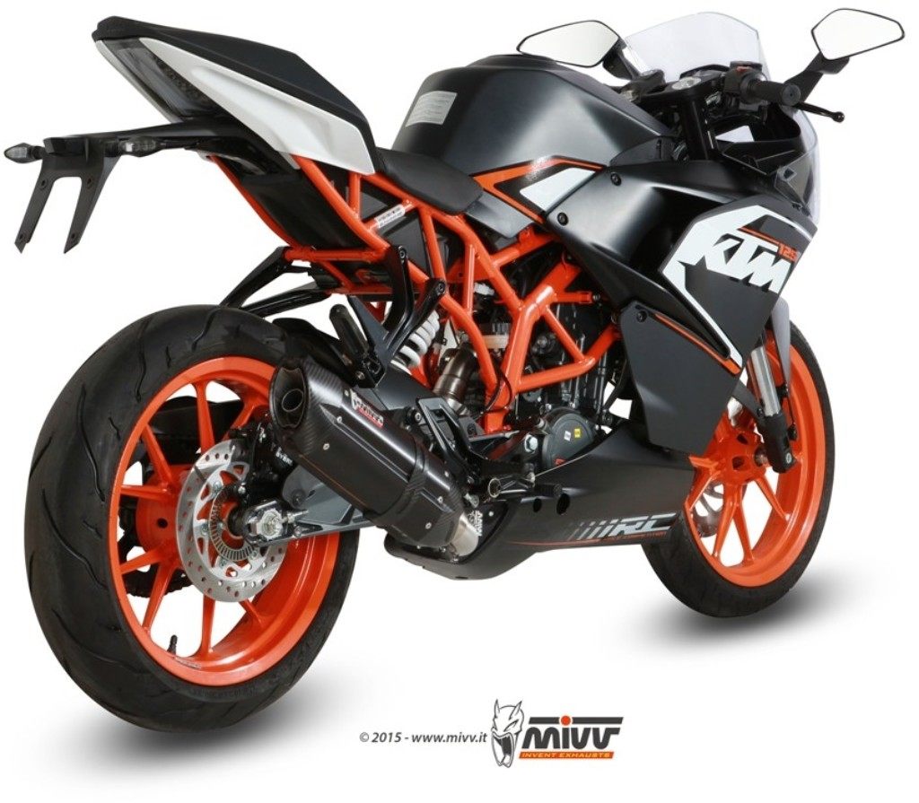 MIVV ミヴ SUONO BLACK フルエキゾーストマフラー RC125 KTM マフラー