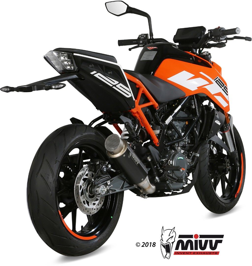 MIVV ミヴ GP PRO BLACK スリップオンマフラー 125DUKE 390DUKE RC125 RC390