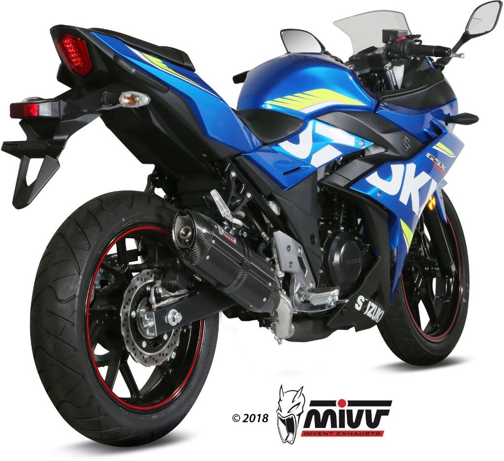 126 cc 〜250 cc  - MIVV ミヴ SUONO BLACK スリップオンマフラー GSX250R SUZUKI スズキ マフラー