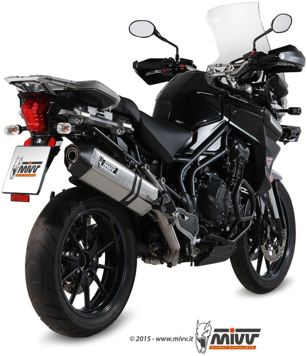 MIVV ミヴ SPEED EDGEスリップオンマフラー TIGER EXPLORER TRIUMPH トライアンフ スリップオンマフラー マフラー