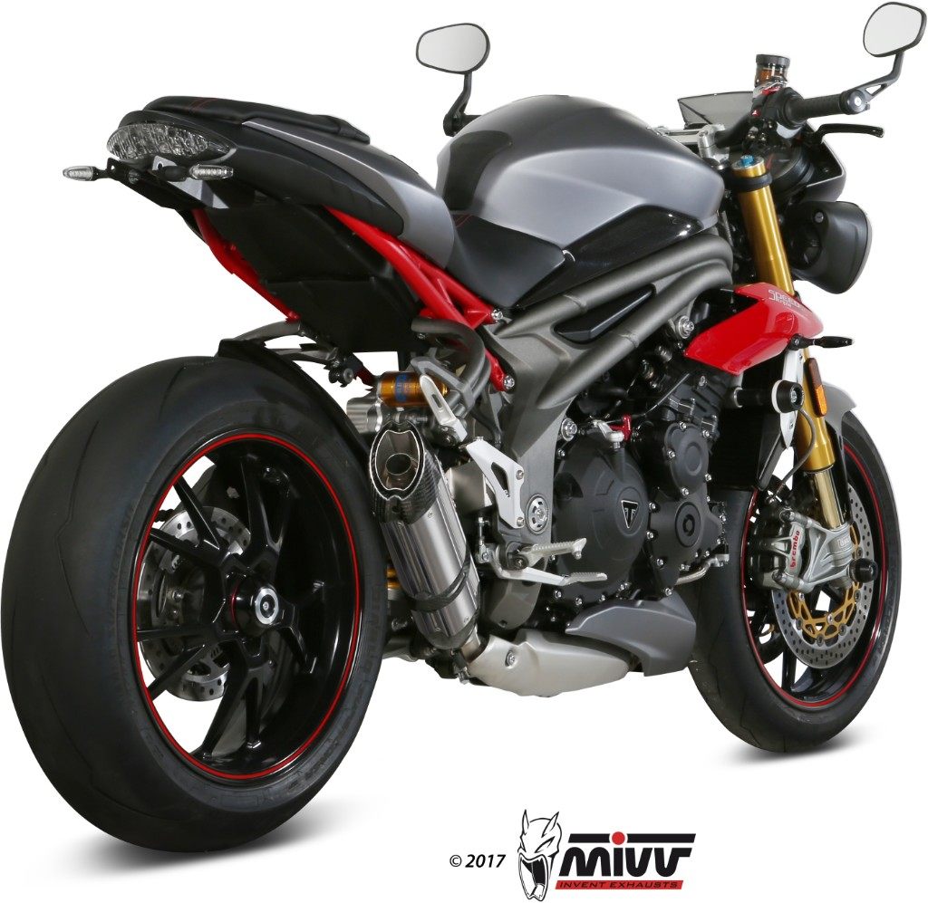 MIVV ミヴ SUONOスリップオンマフラー SPEED TRIPLE TRIUMPH トライアンフ スリップオンマフラー マフラー