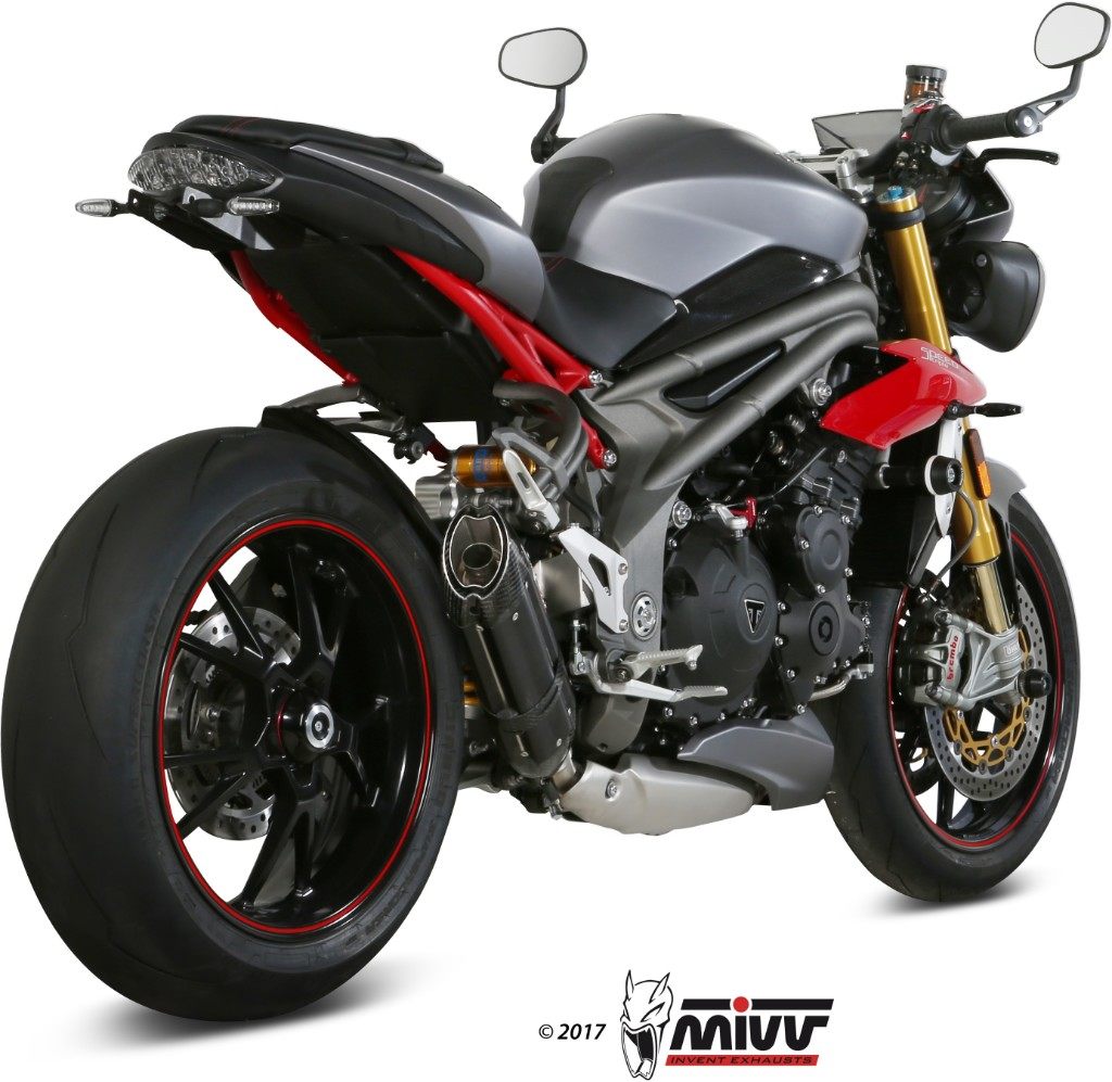 MIVV ミヴ SUONO BLACKスリップオンマフラー SPEED TRIPLE TRIUMPH トライアンフ スリップオンマフラー マフラー