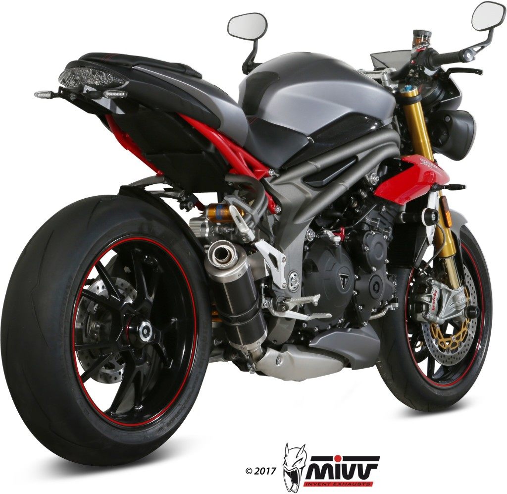 MIVV ミヴ GP BLACKスリップオンマフラー SPEED TRIPLE TRIUMPH トライアンフ スリップオンマフラー マフラー