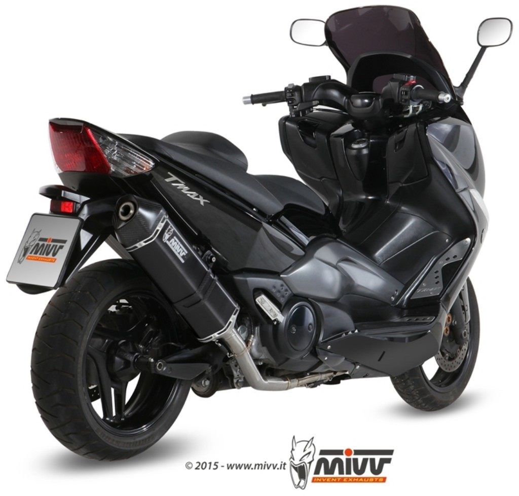 401 cc 〜750 cc  - MIVV ミヴ SPEED EDGE BLACK フルエキゾーストマフラー TMAX500 YAMAHA ヤマハ マフラー