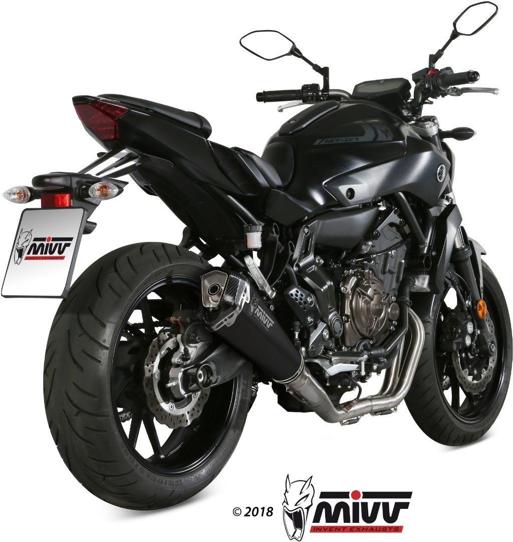 401 cc 〜750 cc  - MIVV ミヴ DELTA RACE ブラックフルエキゾーストマフラー MT-07 YAMAHA ヤマハ フルエキゾーストマフラー マフラー