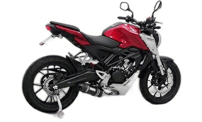 WirusWin ウイルズウィン ダイナミックマフラー CB125R CB150R HONDA ホンダ HONDA ホンダ サイレンサー出口タイプ：ユーロタイプ / サイレンサーメインパイプ素材：ブラックカーボン