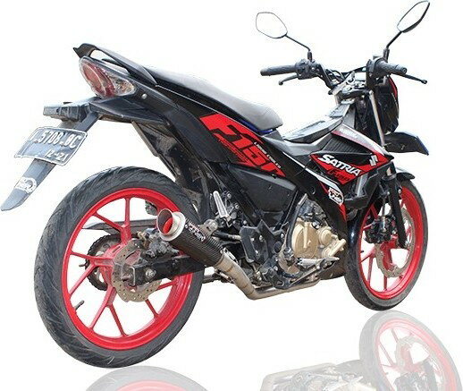 SUZUKI - Pro Liner プロライナー TR1 R カーボン フルエキゾーストマフラー Satria F150 FU 150 SUZUKI スズキ マフラー タイプ：TR1 R カーボン ロング(250mm)
