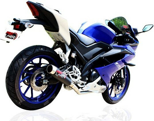 Pro Liner プロライナー TR2 カーボン フルエキゾーストマフラー YZF-R15 YAMAHA ヤマハ マフラー タイプ：TR2 カーボン ショート(200mm)