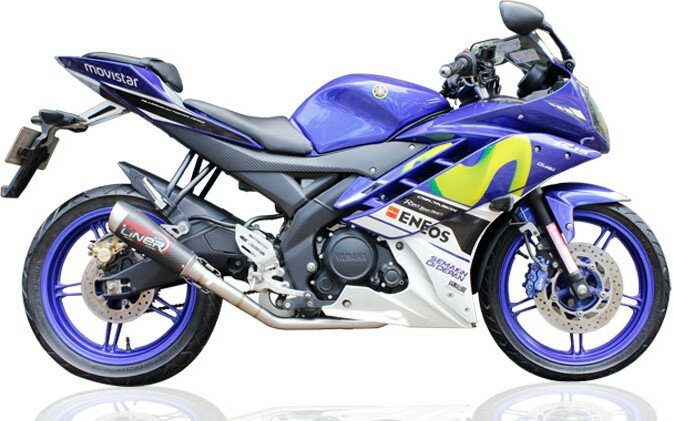 Pro Liner プロライナー TR2 カーボン フルエキゾーストマフラー YZF-R15 YAMAHA ヤマハ マフラー タイプ：TR2 カーボン ショート(200mm)
