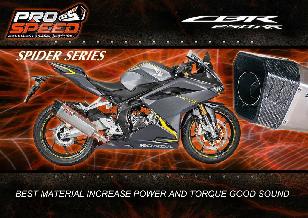 HONDA - PROSPEED プロスピード フルシステムエキゾーストマフラー スパイダー50シリーズ CBR250RR2017- HONDA ホンダ フルエキゾーストマフラー マフラー