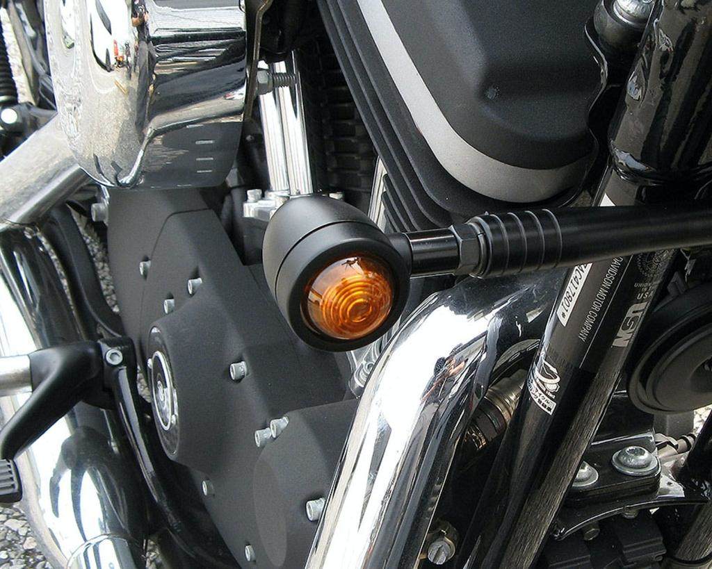 Neofactory ネオファクトリー ミニバレットウインカー バルブタイプ ブラック 汎用 HARLEY-DAVIDSON ハーレーダビッドソン ウインカー 灯火類 電装系