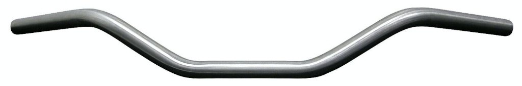 ■商品概要カラー：素地素材：スチール【サイズ】全幅：約730mm高さ：約85mmプルバック：約165mmエンドライズ-取り付け可能幅：約120mm【商品内容】・ハンドルバー×1本■詳細説明素材に最適な素地のハンドルです。色を塗るもよし加工するもよしお好みでどうぞ。スーパーバー。フリスコスタイルの定番です。■注意点※素地ですので、若干の錆がある場合があります。