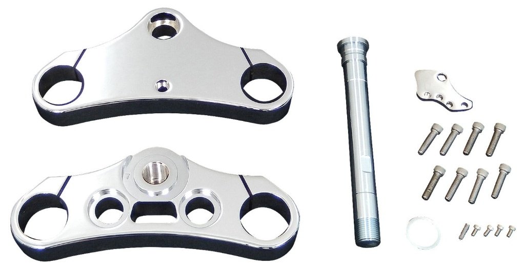 Neofactory ネオファクトリー 3°レイク ビレットトリプルツリー 49mmフォーク用 DYNAファミリー HARLEY..