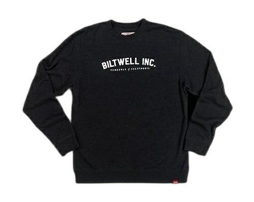 Neofactory ネオファクトリー Biltwell 「BASIC」クルーネックスウェット サイズ：XL (メーカー品番：CRW-BASIC-BLK-XLG)