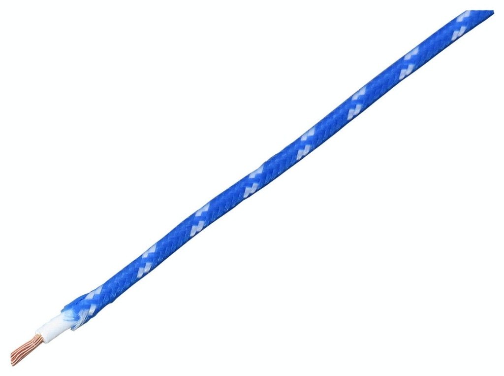 Neofactory ネオファクトリー 布巻き配線 カラー：ブルー／ホワイト(点)(【メーカー品番】025354)