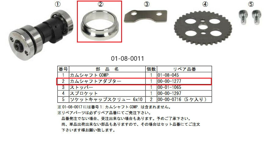 楽天市場】ksr110 カムシャフト sp武川の通販