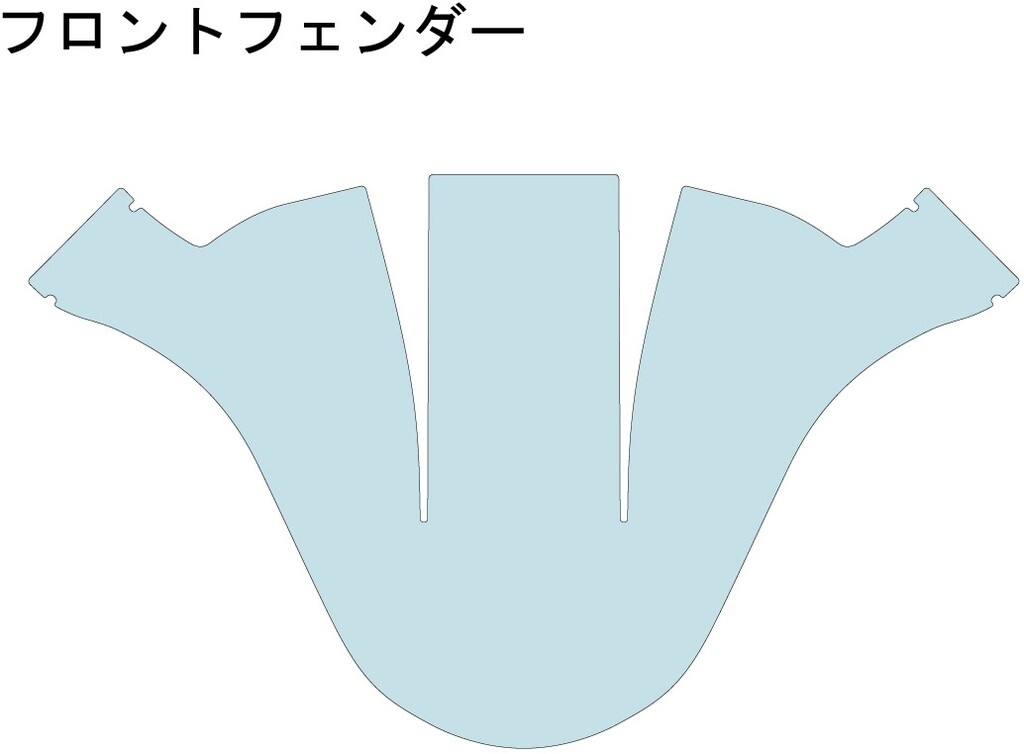 ECHELON エシュロン フロントフェンダー【QUATECT】 CB1300 スーパーフォア HONDA ホンダ プロテクションフィルム・保護フィルム 外装