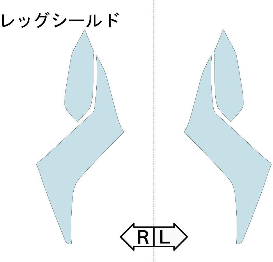 ECHELON エシュロン レッグシールド【QUATECT】 XMAX250 YAMAHA ヤマハ プロテクションフィルム・保護フィルム 外装