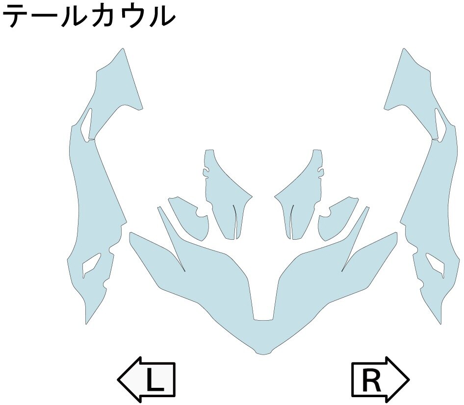 ECHELON エシュロン テールカウル【QUATECT】 パニガーレV4S パニガーレV4 DUCATI ドゥカティ プロテクションフィルム・保護フィルム 外装