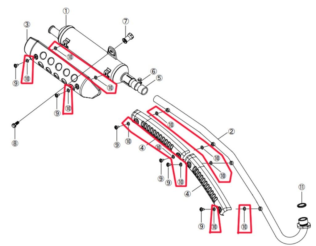 SP武川 SPタケガワ 【補修部品】 パッキン その他マフラーオプション・補修部品
