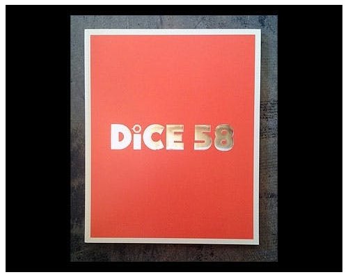 DICE MAGAZINE ISSUE ＃58 書籍・雑誌