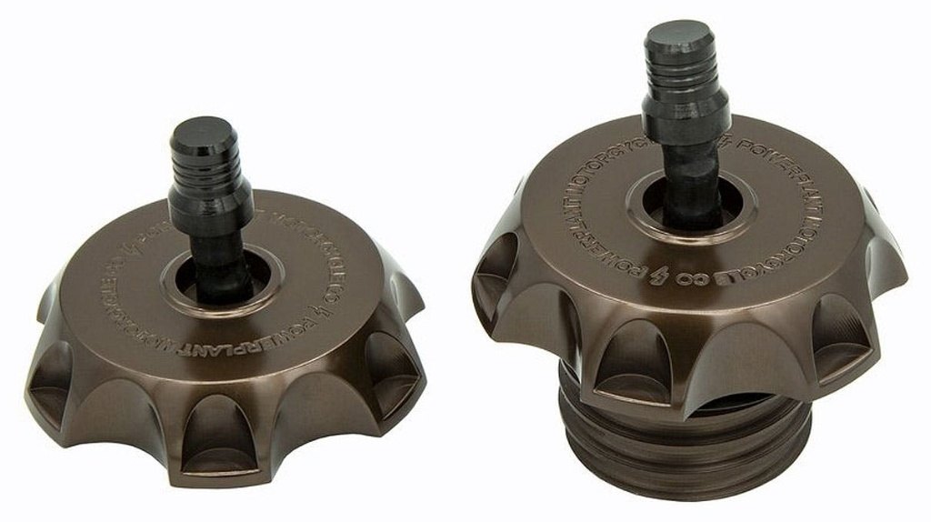 Neofactory ネオファクトリー 【パワープラント】 P16 MXベントガスキャップセット HARLEY-DAVIDSON ハーレーダビッドソン ガソリンタンクキャップ タンク関連 外装 カラー：ブロンズ(P16PRTCAPBRZM8)