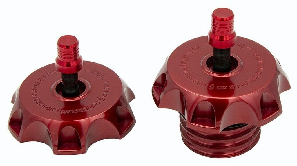 Neofactory ネオファクトリー 【パワープラント】 P16 MXベントガスキャップセット HARLEY-DAVIDSON ハーレーダビッドソン ガソリンタンクキャップ タンク関連 外装 カラー：レッド(P16PRTCAPREDM8)