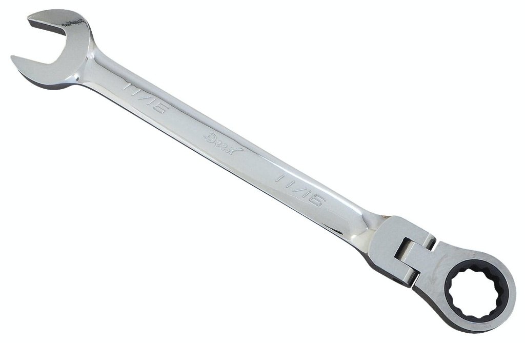 DEEN ディーン インチ首振りラチェット コンビレンチ インチ（コンビネーションレンチ） コンビネーションレンチ ハンドツール サイズ：11／16インチ(メーカー品番：DNC-11/16FGW)
