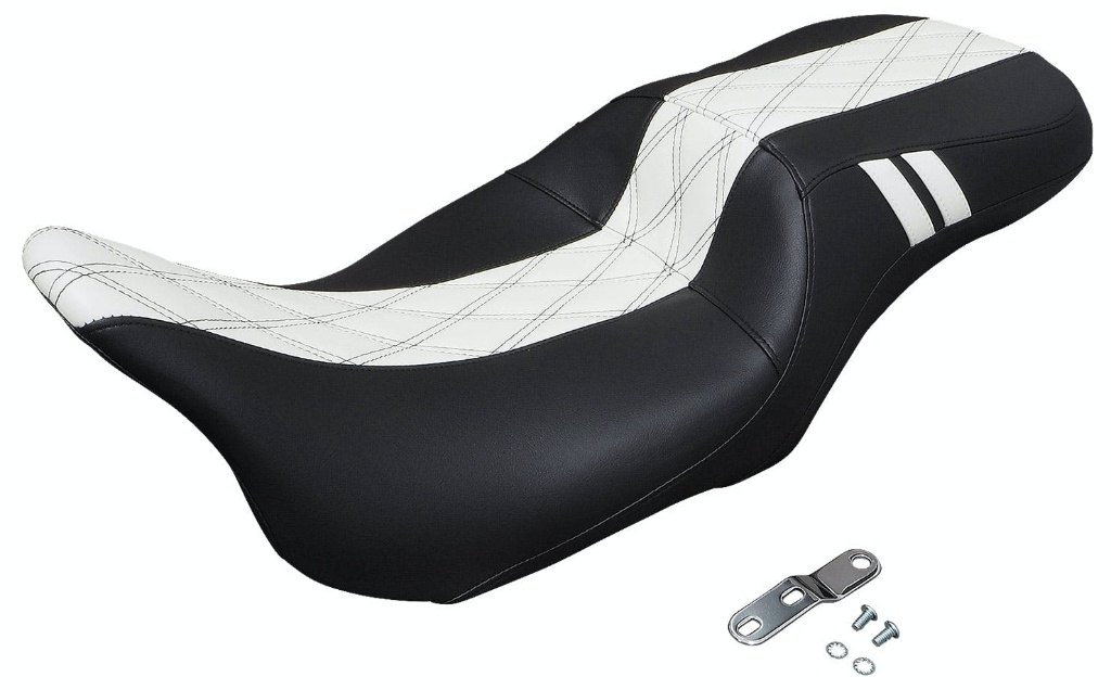 LePera ラペラ アウトキャスト 2UPシート ツアラーモデル HARLEY-DAVIDSON ハーレーダビッドソン シート シート関連 外装 タイプ：GT1／ブラックホワイト 【メーカー品番】LK-997GT1