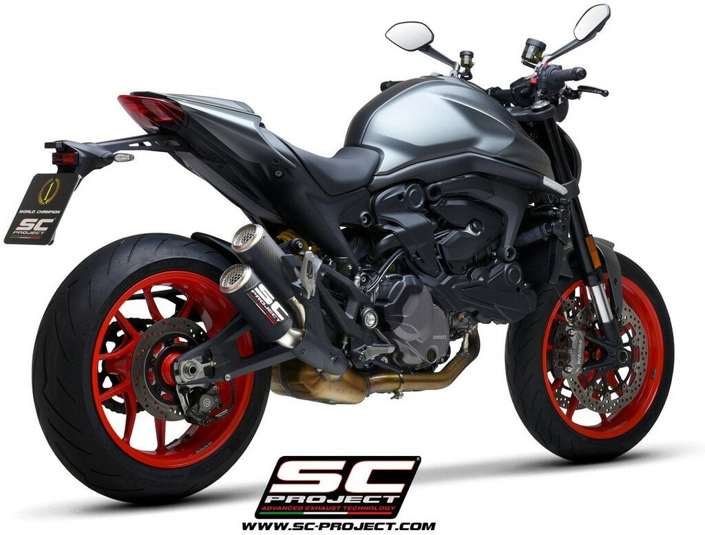 SC-PROJECT SCプロジェクト CR-T ツイン スリップオンサイレンサー【公道走行可】 MONSTER 937 DUCATI ドゥカティ スリップオンマフラー