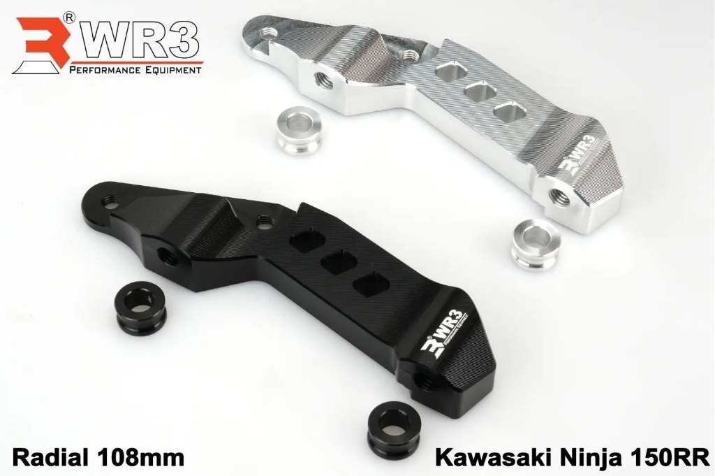 WR3 ダブルアールスリー フロントキャリパーサポート BREMBO用 Ninja 150RR KAWASAKI カワサキ キャリパーサポート・ブラケット ブレーキ