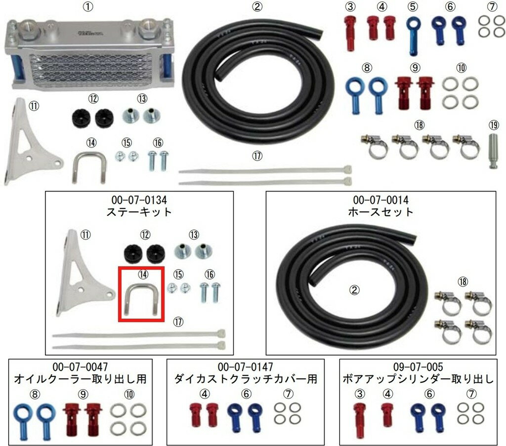 SP武川 SPタケガワ Uボルト、オイルクーラー