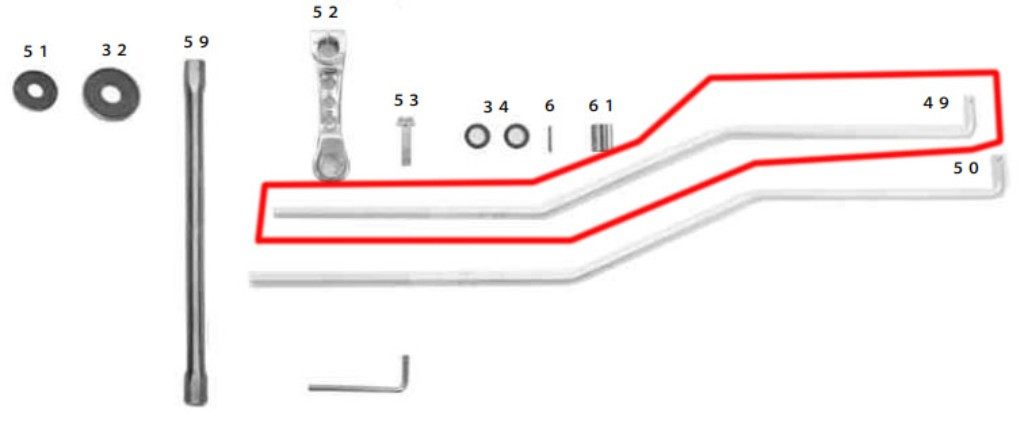 SP武川 SPタケガワ 【補修部品】 ブレーキロッド (ショート) その他ブレーキパーツ ブレーキ
