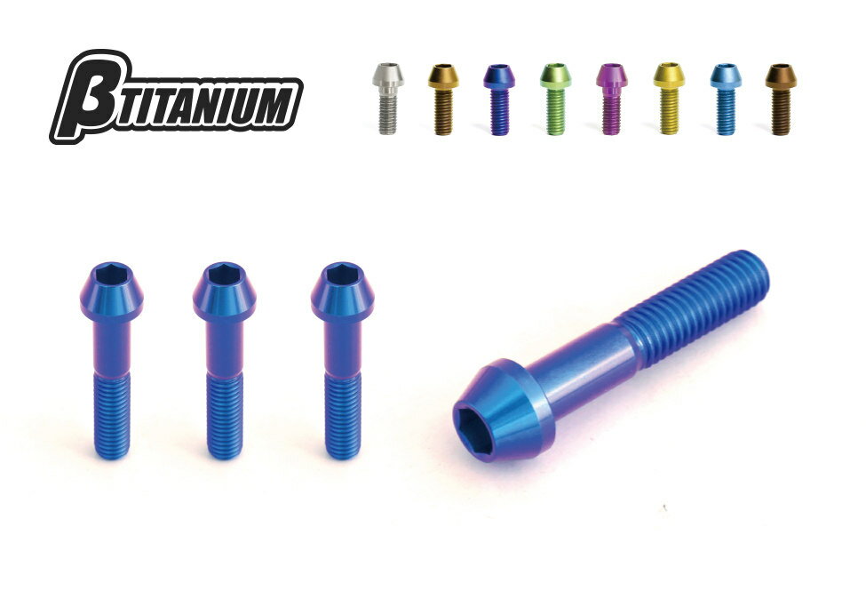 βTITANIUM ベータチタニウム フロントフォーク ピンチチタンボルトキット アイスブルー R nineT S1000 R S1000 RR BMW BMW BMW BMW BMW BMW BMW BMW