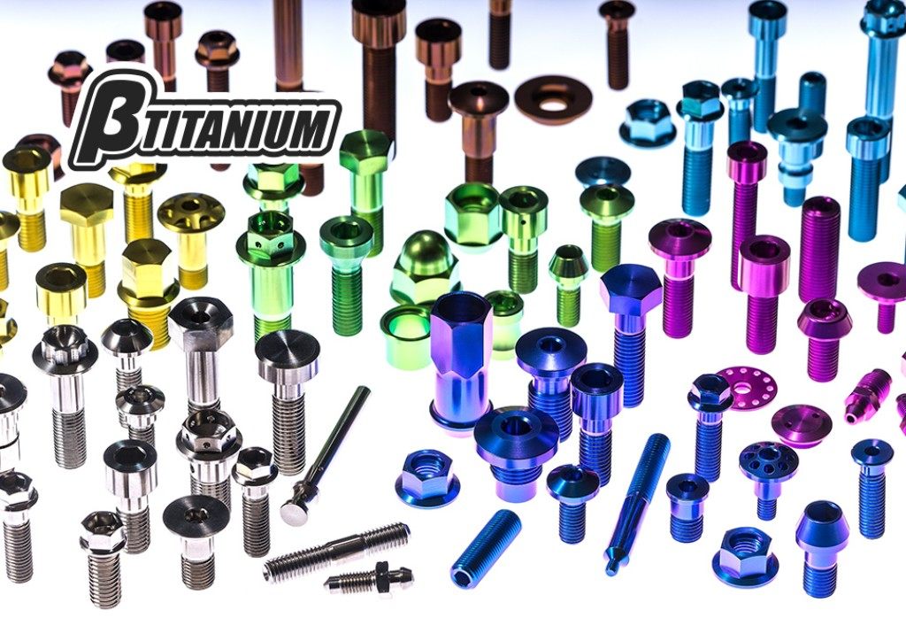 βTITANIUM ベータチタニウム ブレーキバンジョーボルト バンジョーボルト ブレーキ ピッチ：1.25 / タイプ：シングル / カラー：マジョーラブルー(陽極酸化処理あり)