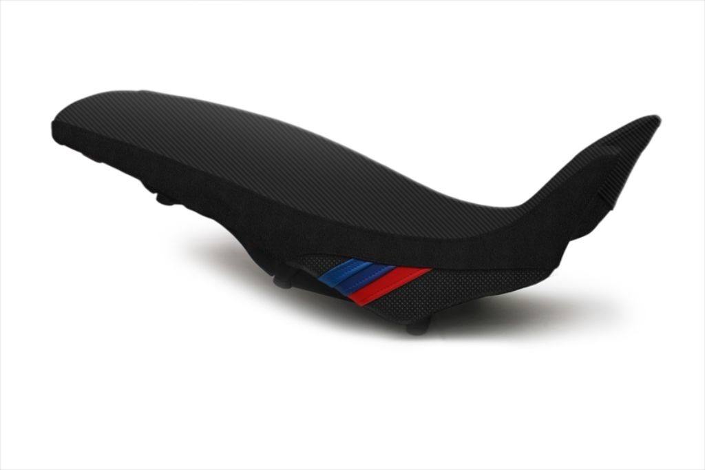 LUIMOTO ルイモト フロントシートカバー F800GS BMW シートカバー シート関連 外装 カラー：CFブラック／ブラックステッチ／Mストライプ／ブラック